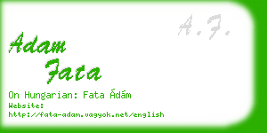 adam fata business card